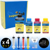 【(M)】Kit Risparmio Inchiostri superInk Universale (4 colori dye)