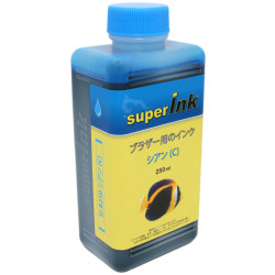 250ml Inchiostro superInk CIANO (dye) per stampanti inkjet Brother