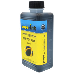 ブラザー（BROTHER）用 ブラック（顔料）詰め替え 互換インク superInk 250ml×4本（全機種対応）