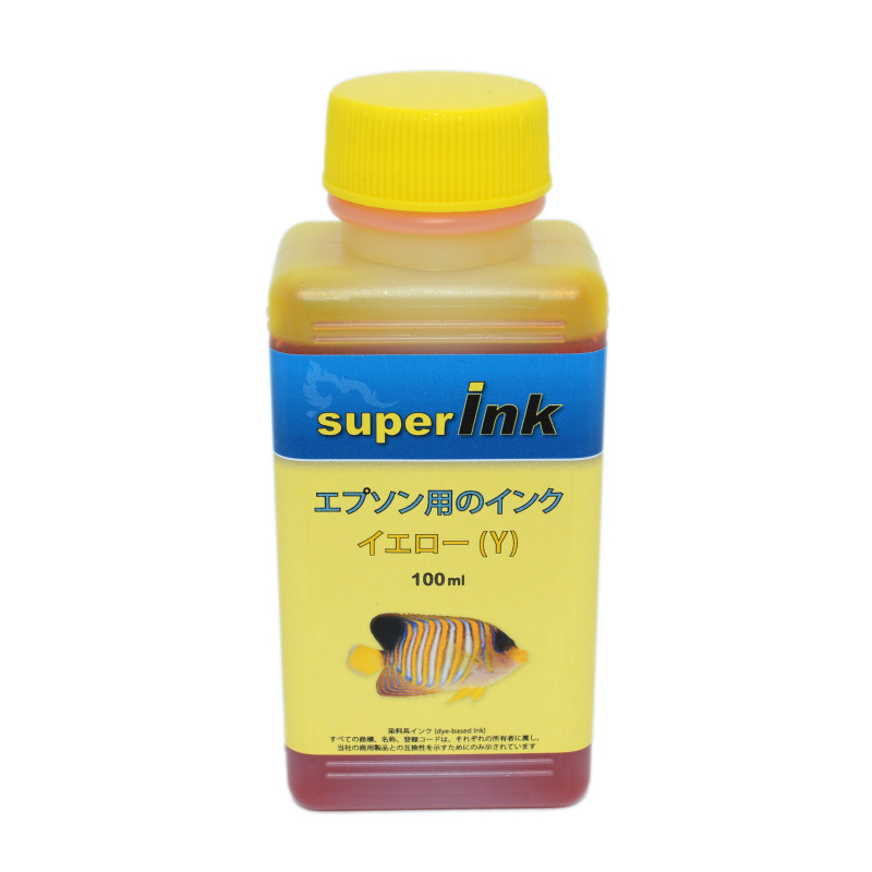 100ml superInk YELLOW (dye) ink for all Epson inkjet printers