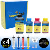 【(M)】Kit Risparmio Inchiostri superInk per Epson (4 colori dye)
