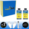 2x250ml superInk BLACK (pigment) ink for all Epson inkjet printers
