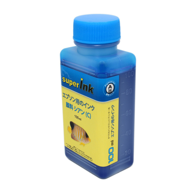 エプソン（EPSON）用 シアン（顔料）詰め替え 互換インク superInk