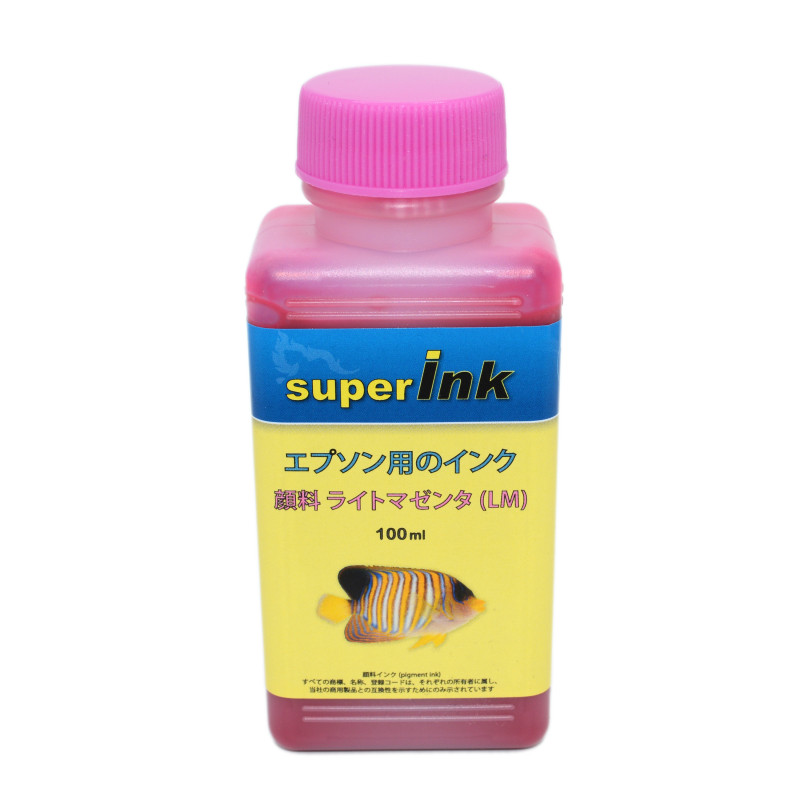 エプソン（EPSON）用 ライトマゼンタ（顔料）詰め替え 互換インク superInk 100ml（全機種対応）