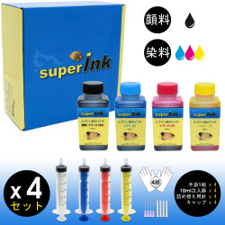 【(S)】Saving Kit superInk (4 colors pig+dye) for Epson inkjet printers