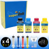 【(S) キット 4色】エプソン（EPSON）用（顔料）詰め替え 互換インク（全機種対応）