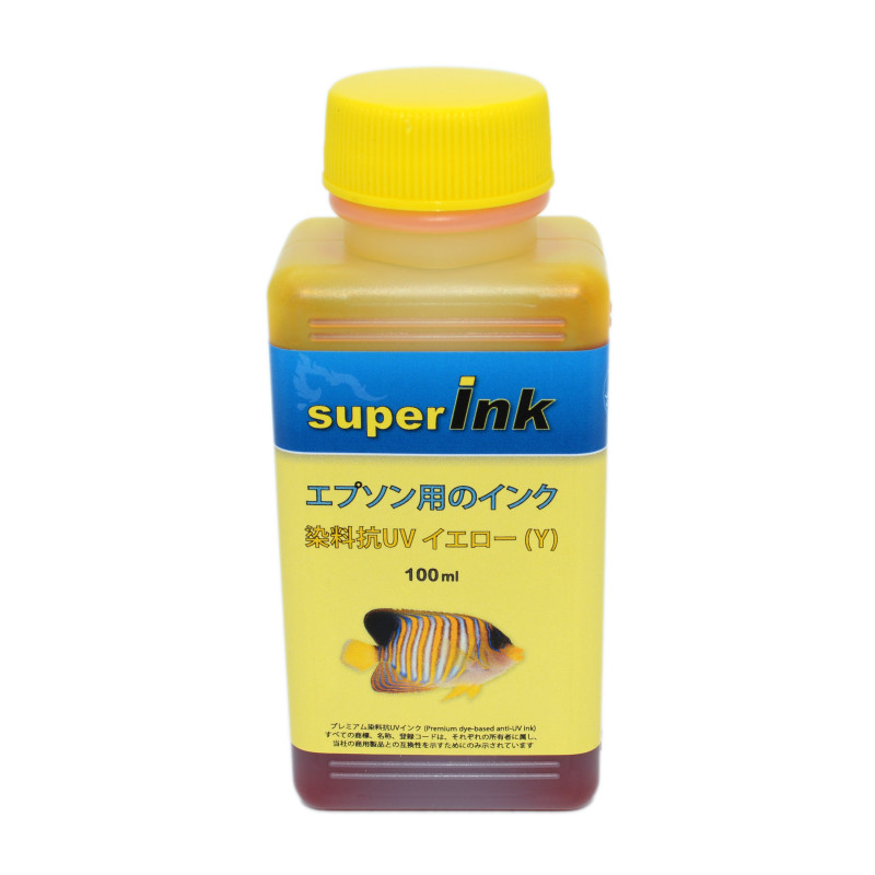 100ml superInk YELLOW (premium anti-uv) ink for all Epson printers 100ml superInk YELLOW (premium anti-uv) ink for all Epson printers