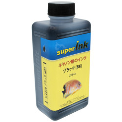 2x250ml Inchiostro superInk NERO (dye) per stampanti inkjet Canon