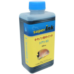 250ml Inchiostro superInk CIANO (dye) per stampanti inkjet Canon