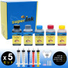 【(S)】Kit Risparmio Inchiostri superInk per Canon (5 colori dye)
