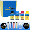【(S)】Kit Risparmio Inchiostri superInk per Canon (4 colori pigmentati)