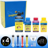 【(M)】Saving Kit superInk (4 colors pigment) for Canon inkjet printers