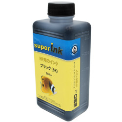 HP用 ブラック（染料）詰め替え 互換インク superInk 250ml×2本（全機種対応）