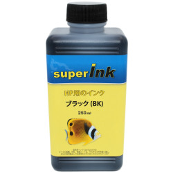 4x250ml Inchiostro superInk NERO (dye) per stampanti inkjet HP