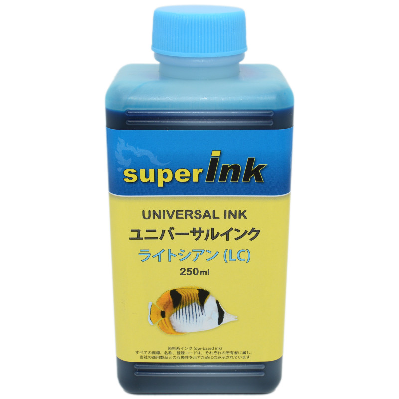 Universal Ink for all inkjet printers SI-U250 Light Cyan Universal Ink for all inkjet printers SI-U250 Light Cyan