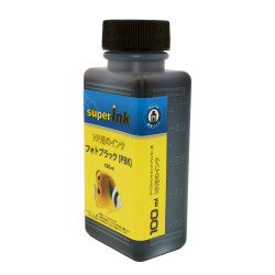 100ml Inchiostro superInk NERO FOTO (dye) per stampanti inkjet HP