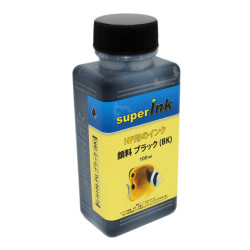 HP用 ブラック（顔料）詰め替え 互換インク superInk 100ml（全機種対応）
