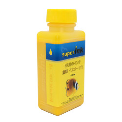 HP用 イエロー（顔料）詰め替え 互換インク superInk 100ml（全機種対応）
