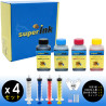 【(S)】Kit Risparmio Inchiostri superInk per HP (4 col. premium anti-uv)
