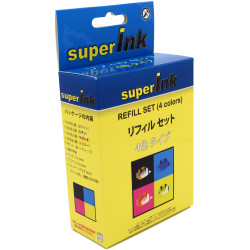 Starter kit for inkjet cartridge refill (4 colors)
