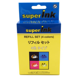 Starter kit for inkjet cartridge refill (4 colors)