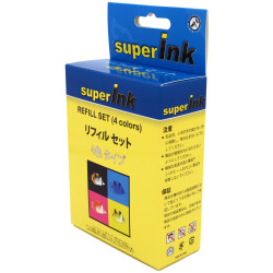 Starter kit for inkjet cartridge refill (4 colors)